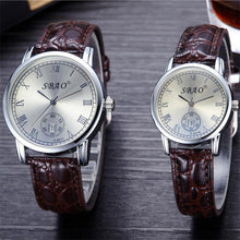 12 Styles Couple Lovers Watch Auto Date Calendar Quartz Movement Leather Strap Wristwatches Relogio Masculino EF8