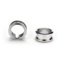 12Pcs Surgical Stainless Steel Screw-Fix Flesh Tunnels Ear Plugs 316L Ear Exp ers EF8