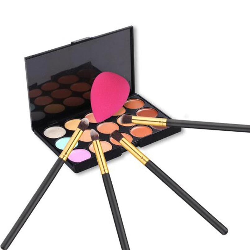15 Colors Maquiagem Professional Concealer Palette Makeup Contour Palette 4pc Powder Brushes Sponge Blender EF8