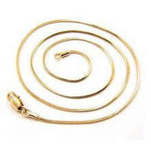 18K Gold Plated Chain Necklace For Men Women Snake Chain 18-26 inch DIY Long Chain EF8