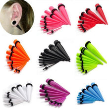 18Pcs Acrylic Ear Plug Taper Kit Gauges Ear Exp er Stretcher Stretching Piercing Women Mens Body Jewelry EF8