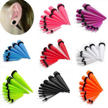 18Pcs Acrylic Ear Plug Taper Kit Gauges Ear Exp er Stretcher Stretching Piercing Women Mens Body Jewelry EF8