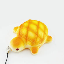 Charms Kawaii Bread Scented Key Chain Cute PU Tortoise Squishy Tortoise Squishy Bag Cell Phone Straps 7*6 5CM EF8