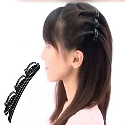 Double Hair Pin Clips Girls' Hair Clips Barrette Comb Hairpin Hair Disk Bump Hair Accessories  EF8