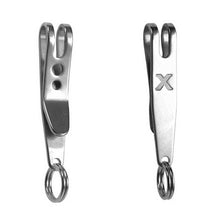 EDC Bag Suspension Clip with Key Ring Carabiner Stainless Steel Outdoor Quicklink Tool EF8