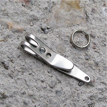 EDC Bag Suspension Clip with Key Ring Carabiner Stainless Steel Outdoor Quicklink Tool EF8