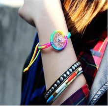 Fashion Dream Catcher Bracelet Alloy And Rope Leather Cute Charm Campanula 14-16cm 4g popular Bracelets EF8