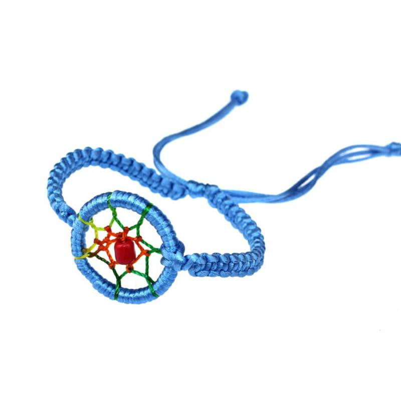 Fashion Dream Catcher Bracelet Alloy And Rope Leather Cute Charm Campanula 14-16cm 4g popular Bracelets EF8