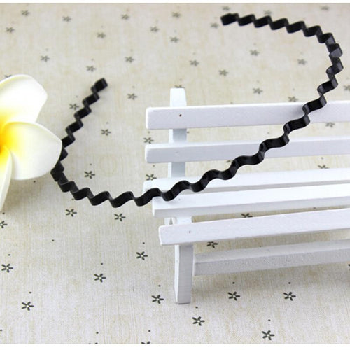 Men Women Black Metal Wavy Hair Head Hoop B  Sport Headb  Hairb  Headwear Hair Ornament accessories EF8