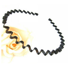 Men Women Black Metal Wavy Hair Head Hoop B  Sport Headb  Hairb  Headwear Hair Ornament accessories EF8