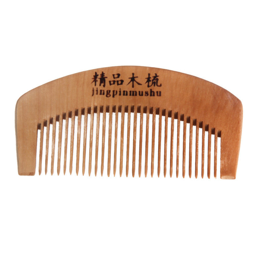 Natural Health Peach Wooden Mahogany Comb Present Comb Perfect Gift EF8