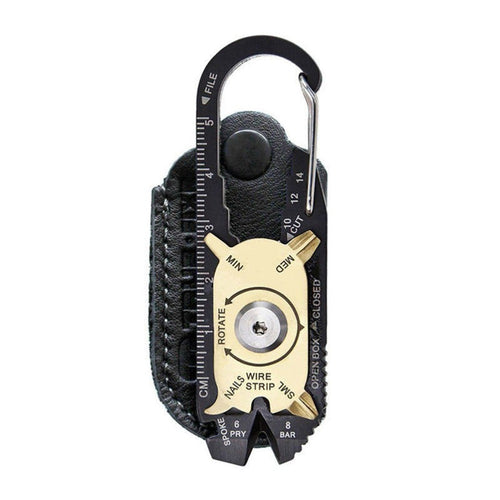 Mini 20 in 1 Roulette Combination Tool Gadget Portable Pocket Multifunction EDC Tool Bottle Opener Key Ring Screwdriver EF8