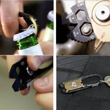 Mini 20 in 1 Roulette Combination Tool Gadget Portable Pocket Multifunction EDC Tool Bottle Opener Key Ring Screwdriver EF8