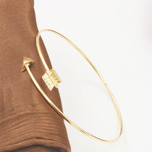 Adjustable Bridesmaids Gift Gold Filled Bracelets for Women One Direction Arrow Wrap Bracelet   Bangle EF8