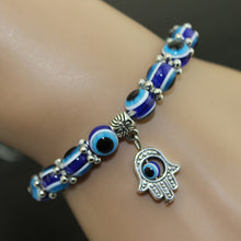 Hamsa Fatima H  Evil charm magic captivate allure Eyes Bracelet H made Beads Bracelet EF8