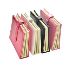 Pu leather Stud Earrings collection book pattern portable jewelry display creative jewelry storage box EF8