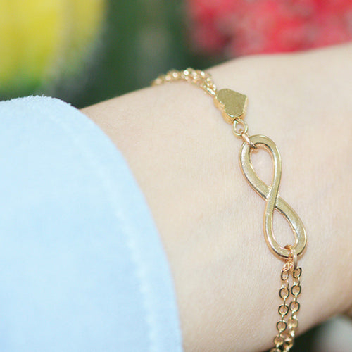 jewelry bracelet femme charm Infinity h  bracelet gift Lucky 8   Heart Bracelet Pendant bangles bracelet EF8