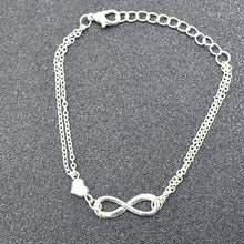 jewelry bracelet femme charm Infinity h  bracelet gift Lucky 8   Heart Bracelet Pendant bangles bracelet EF8