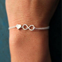 jewelry bracelet femme charm Infinity h  bracelet gift Lucky 8   Heart Bracelet Pendant bangles bracelet EF8