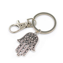 key chain Silver Hamsa Keychain Evil Eye H  Keychain Charm Choker Choker Buddha Crescent Moon EF8