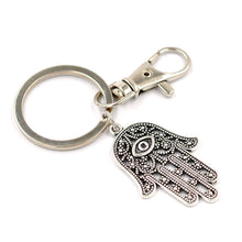 key chain Silver Hamsa Keychain Evil Eye H  Keychain Charm Choker Choker Buddha Crescent Moon EF8