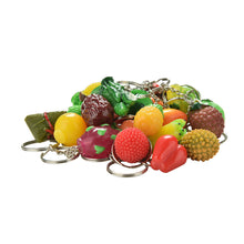 Novelty Creative Design Simulation Food Key Chain Fruit Vegetables Keychain Lanyard Keyring Key Ring Jewelry EF8