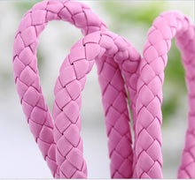Novelty Key Holder Braided leather keychain Car Auto Keyring Women Bag Accessories 15 Colors EF8