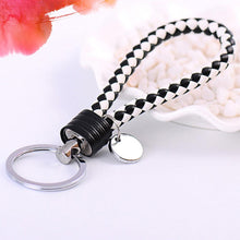 Novelty Key Holder Braided leather keychain Car Auto Keyring Women Bag Accessories 15 Colors EF8
