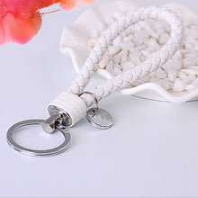 Novelty Key Holder Braided leather keychain Car Auto Keyring Women Bag Accessories 15 Colors EF8