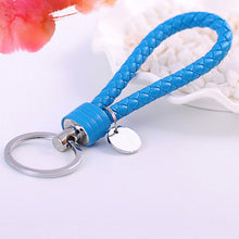 Novelty Key Holder Braided leather keychain Car Auto Keyring Women Bag Accessories 15 Colors EF8