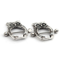 Owl Nipple Shield Bar Ring Body Jewellery Nipple Piercing EF8