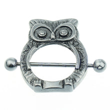 Owl Nipple Shield Bar Ring Body Jewellery Nipple Piercing EF8