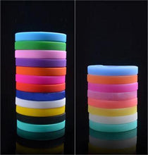 Trendy Silicone Rubber Flexible Wristb  Wrist B  Cuff Bracelet Bangle For Women Men EF8