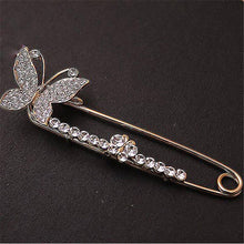 S Bridal Crystal Brooches Pins Women Silver Gold Plated Butterfly Brooch EF8