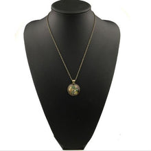 S Compass Watch Cabochon Bronze Glass Chain Pendant Necklace Chic Vintage Necklace EF8