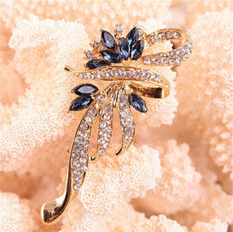 S Brooches For Women Lovely Retro Crystal Brooches For Women Jewelry EF8