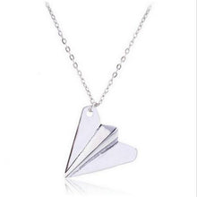 S Men Women One Direction B  Harry Styles Gold Paper Airplane Pendant Necklace Jewelry Chain Collares Choker Necklaces EF8