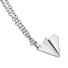 S Men Women One Direction B  Harry Styles Gold Paper Airplane Pendant Necklace Jewelry Chain Collares Choker Necklaces EF8