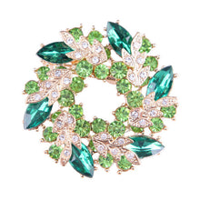 S Women Brooches For Scarf Clear Crystal Rhinestone Gold Plated Chinese Redbud Flower Brooch Pin Jewelry EF8