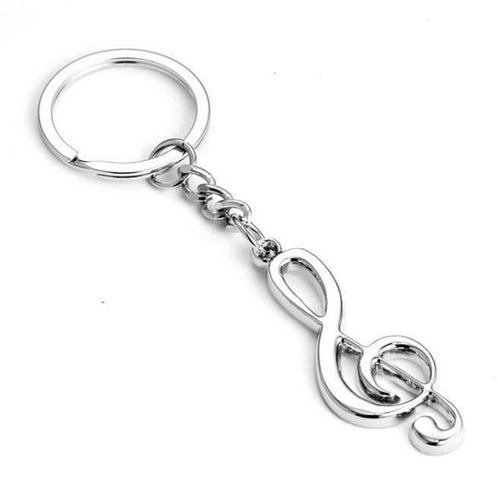 S of Keychain metal musical note keychain for car music symbol key ring Gifts For Men Women  EF8
