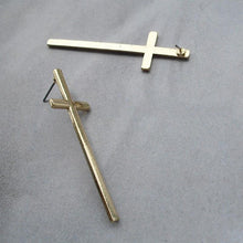 Cross Earrings Cross Stud Earrings Cross Ear Stud Women   Men Jewelry Silver Gold Black Colors EF8