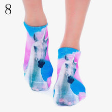 3D Socks beauty short Women socks printed funny animal socks womens cotton sock For girls soks EF8
