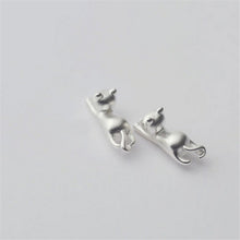 925 Sterling Silver Jewelry 925 Sterling Cat Silver Earrings For Women Statement Earrings EF8