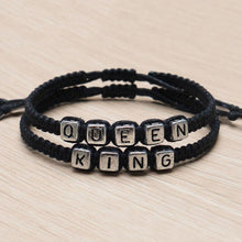 Adjustable Couples Bracelets set King   Queen Bracelet H made Lovers Bracelets  EF8