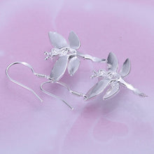 Crystal Dragonfly silver plated Earrings Jewelry trends exquisite beauty of high - quality Drop Earrings Women jewelry EF8