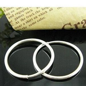 Hoop Earrings Silver Small Thin Smooth Circle Earrings Loop Earrings for Women Jewelry EF8