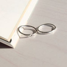 Hoop Earrings Silver Small Thin Smooth Circle Earrings Loop Earrings for Women Jewelry EF8