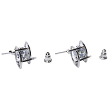 Lovely Elegant Crystal Rhinestone Square Ear Stud Earrings for Women EF8