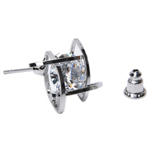 Lovely Elegant Crystal Rhinestone Square Ear Stud Earrings for Women EF8