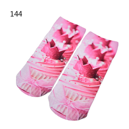 Cute fruit color cotton sock  style women's slippers socks women's thin sock EF8